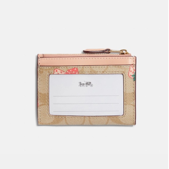 Coach Mini Skinny Id Case In Signature Canvas - Picture 3 of 4